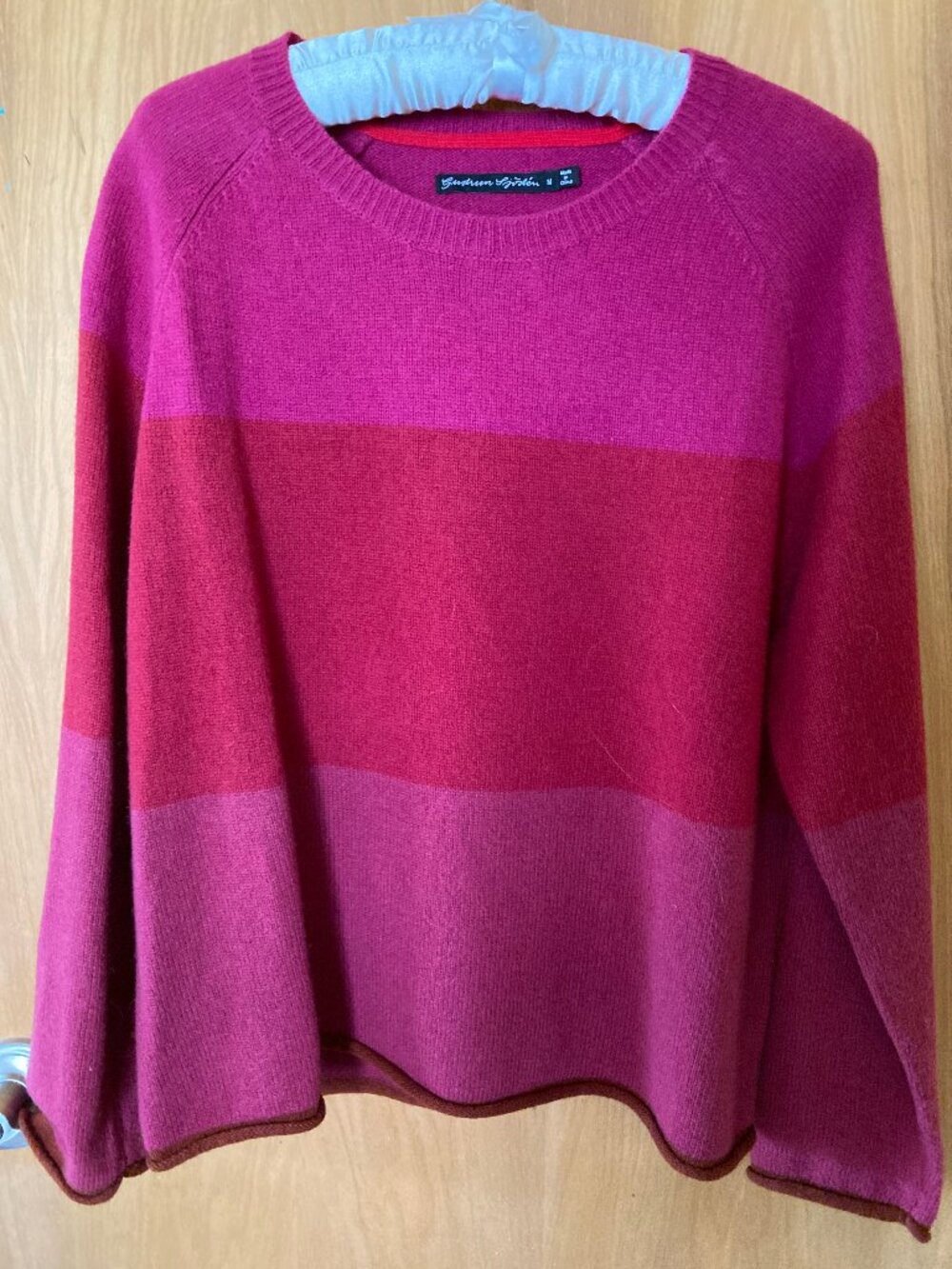 Gudrun Sjoden 80% wool colorblock sweater Size M